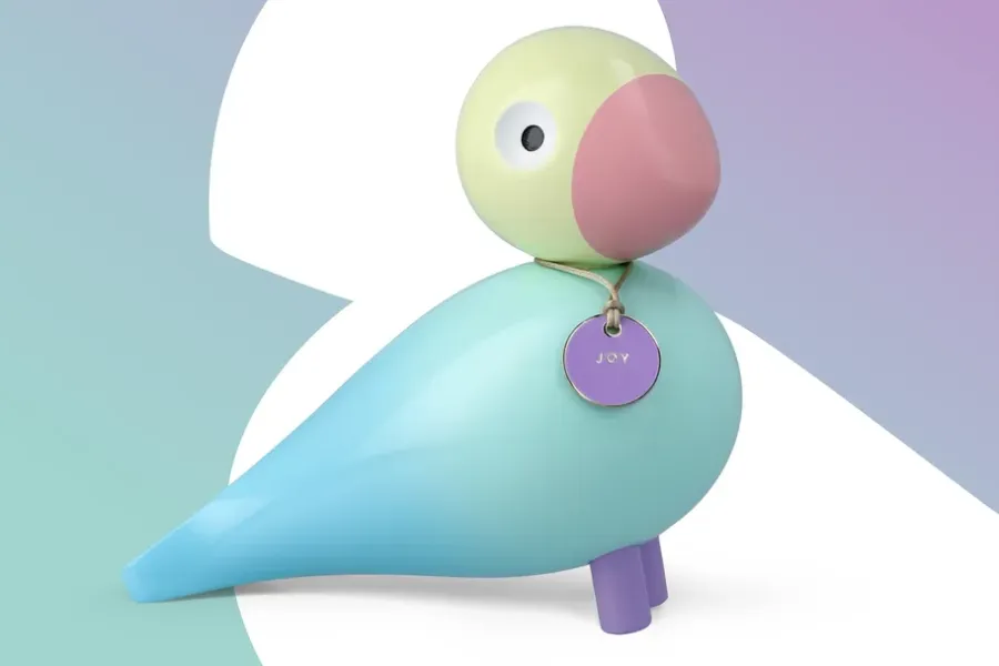 Kay Bojesen Denmark Story bird, Joy< Houten Beelden