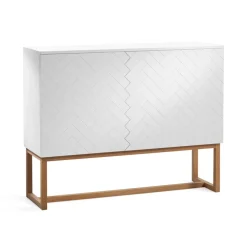 A2 Story kast, wit-eikenhouten poten< Kasten & Vitrines