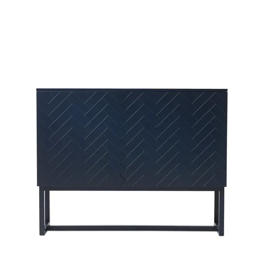 A2 Story Sideboard, middernachtblauw, blauw onderstel< Ladekasten & Dressoirs