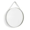 HAY Strap Mirror spiegel Ø70 cm, Light grey< Ronde Spiegels|Wandspiegels