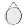 HAY Strap Mirror spiegel Ø70 cm, Light brown< Ronde Spiegels|Wandspiegels