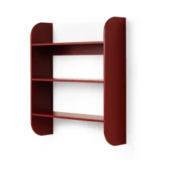 TÔNN furniture Strapats wandplank 62x73,6 cm, Burgundy< Planken & Planksystemen