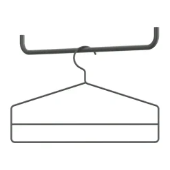 String hanger 4-pack, Donkergrijs< Haken & Hangers|Kapstokken & Hangrekken