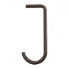 String j-haak 5-pack, Donkerbruin< Haken & Hangers