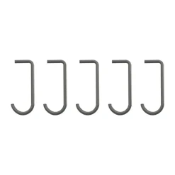 String j-haak 5-pack, Donkergrijs< Haken & Hangers