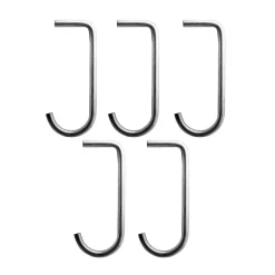String j-haak 5-pack, Roestvrij staal< Haken & Hangers