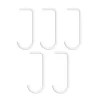 String j-haak 5-pack, Wit< Haken & Hangers