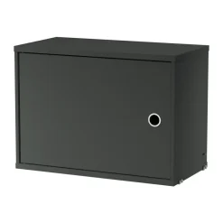 String kast met deur, Donkergrijs< Kasten & Vitrines