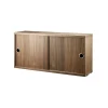 String kast met schuifdeur, walnoot, 78x20 cm< Kasten & Vitrines