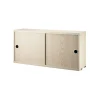 String kast met schuifdeur, essenfineer, 78x20 cm< Kasten & Vitrines