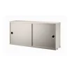 String kast met schuifdeur, Beige, 78x20 cm< Kasten & Vitrines