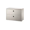 String ladekast, beige, 58x30 cm< Ladekasten & Ladeblokken
