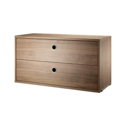 String ladekast, walnoot, 78x30 cm< Ladekasten & Ladeblokken