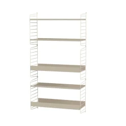 String metalen plank, beige, 78x30 cm, lage rand< Opbergoplossingen Voor De Kinderkamer