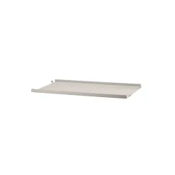 String metalen plank, beige, 58x30 cm, lage rand< Planken & Planksystemen