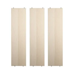 String plank, essenhout, 78x20 cm, 3-pack< Planken & Planksystemen
