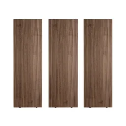 String plank, walnoot, 58x20 cm, 3-pack< Planken & Planksystemen
