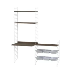 String plank, walnoot, 78x30 cm, 3-pack< Opbergoplossingen Voor De Kinderkamer