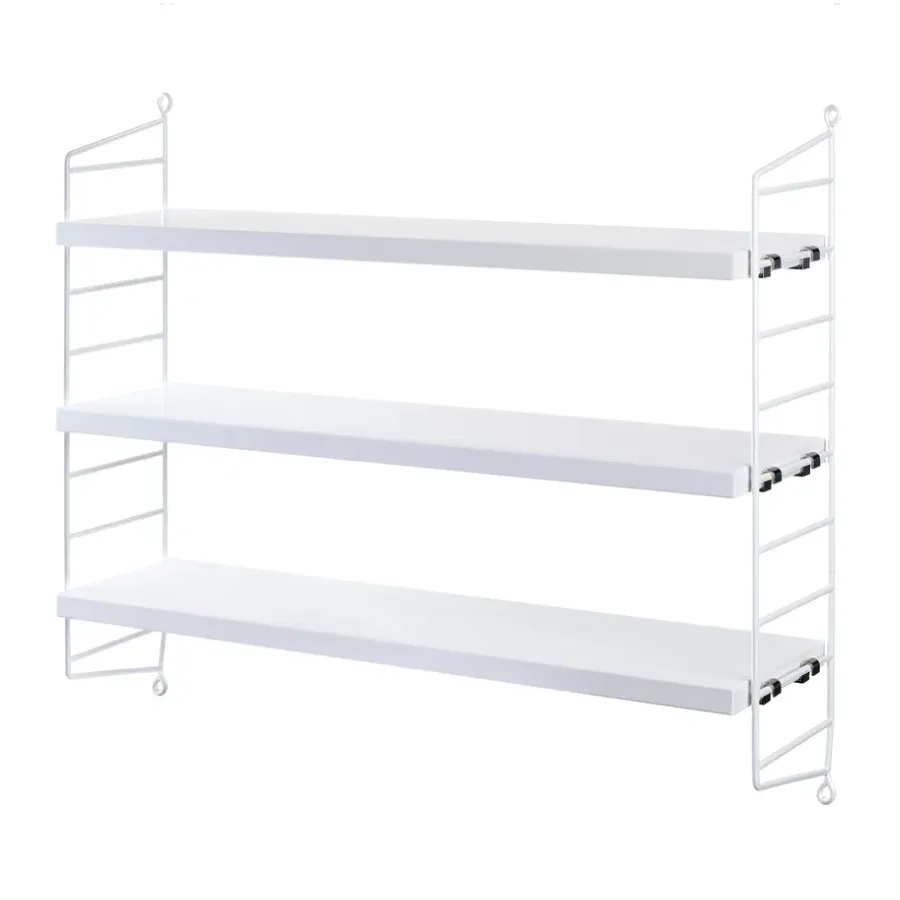 String Pocket boekenplank wit, wit< Planken & Planksystemen