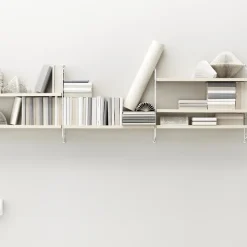 String Pocket boekenplank essen-wit, essen-wit< Planken & Planksystemen
