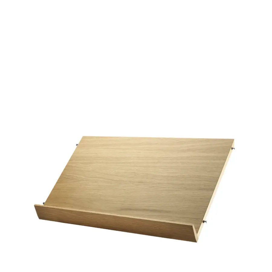 String tijdschriftenrek hout, eik, 58x30 cm< Tijdschriftenrekken