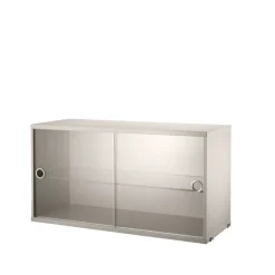 String vitrinekast, Beige, 78x30 cm< Kasten & Vitrines