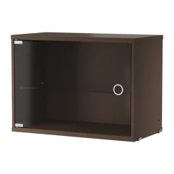 String vitrinekast, Donker eiken, 58x30 cm< Kasten & Vitrines