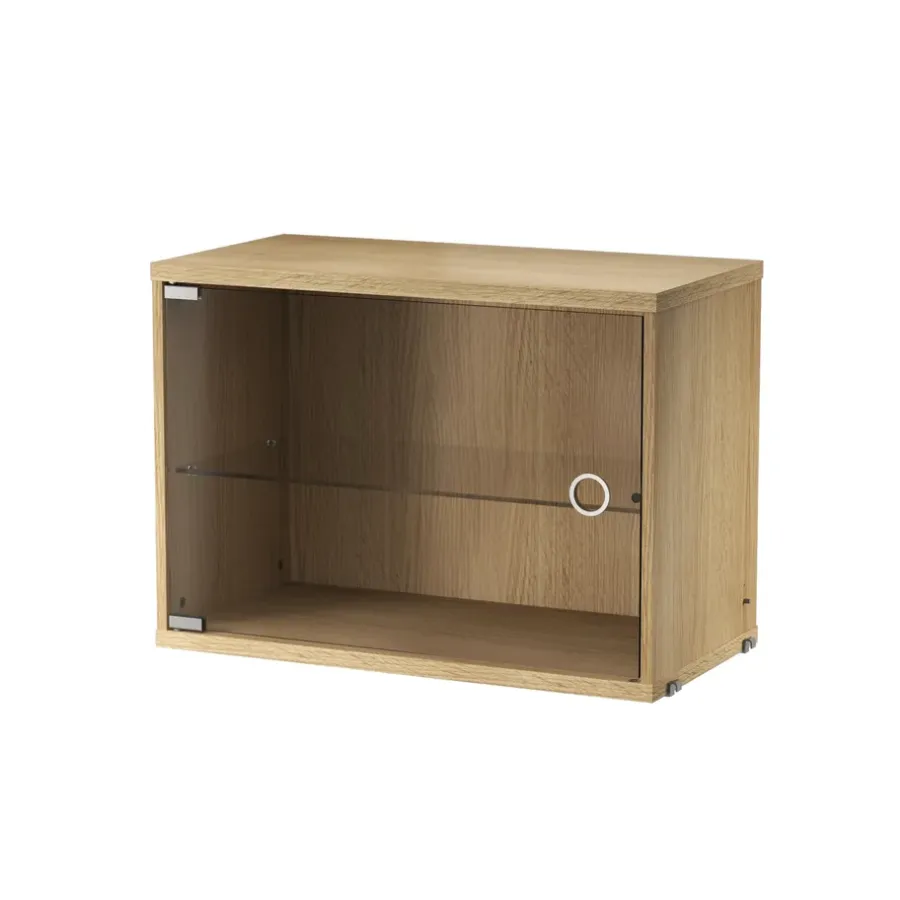 String vitrinekast, Eiken, 58x30 cm< Kasten & Vitrines