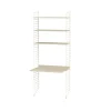 String vloerpaneel, beige, 200x30 cm, 2-pack< Planken & Planksystemen
