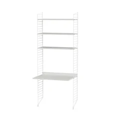 String vloerpaneel, wit, 200x30 cm, 2-pack< Planken & Planksystemen
