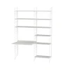 String vloerpaneel, wit, 200x30 cm, 2-pack< Opbergoplossingen Voor De Kinderkamer