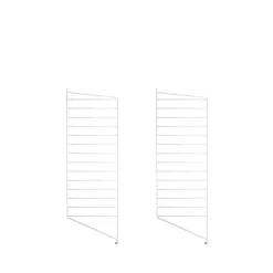String vloerpaneel, wit, 85x30 cm, 2-pack< Planken & Planksystemen