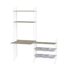 String vloerpaneel, wit, 200x30 cm, 2-pack< Opbergoplossingen Voor De Kinderkamer