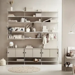 String wandpaneel, Beige, 50x20 cm, 2-pack< Planken & Planksystemen