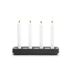 Born In Sweden Stumpastaken kaarsenhouder zwart, lang< Adventskandelaars & -Kaarsen