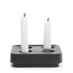 Born In Sweden Stumpastaken voor 4 kaarsen, Zwart< Adventskandelaars & -Kaarsen