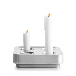 Born In Sweden Stumpastaken voor 4 kaarsen, Gepolijst aluminium< Adventskandelaars & -Kaarsen