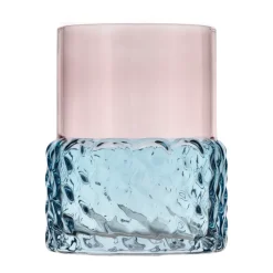 Villa Collection Styles kaarsenhouder Ø7,7x10 cm, Blauw-roze< Kaarsenhouders & Kaarsenborden