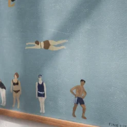 Fine Little Day Swimmers poster, Blue, 50x70 cm< Posters