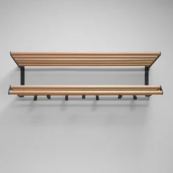 Essem Design Tamburin kapstok 100 cm, Eikenhout-zwart< Garderobehaken & Hoedenplanken