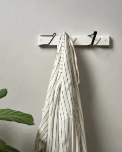 Essem Design Tamburin kapstok 31,5 cm, Wit-zwart< Haken & Hangers