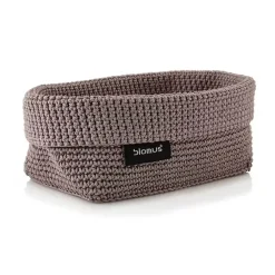 Blomus Tela textielmand L 12x20 cm, Taupe< Opbergmanden