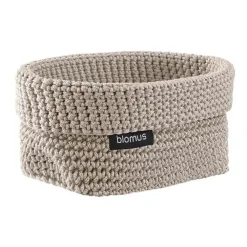 Blomus Tela textielmand M 10x15 cm, Moonbeam< Opbergmanden
