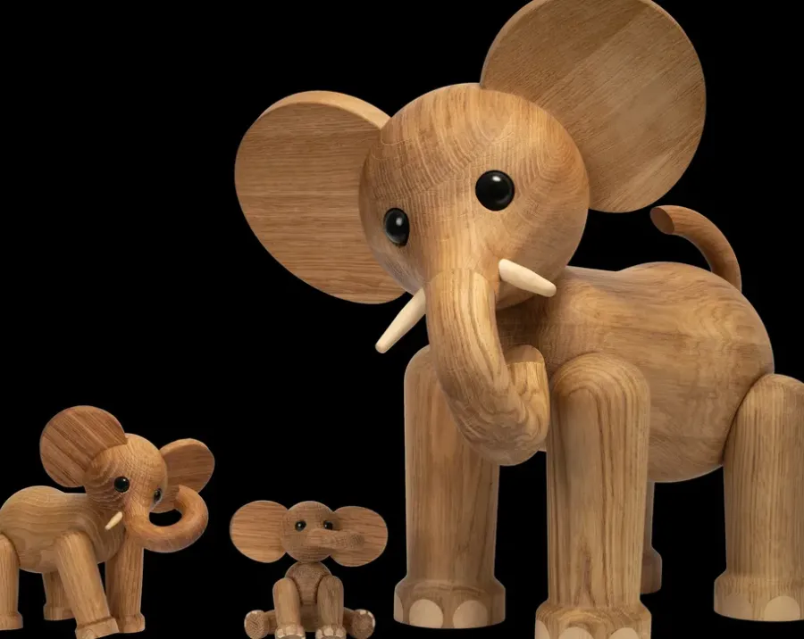Spring Copenhagen Tembo olifant decoratie 41 cm, Eik< Kinderkamer Interieuraccessoires|Kinderkamer Interieuraccessoires