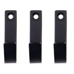Meraki Thapsus haak 3-pack, Geborstelde zwarte afwerking< Haken & Hangers