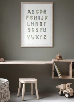 Kunskapstavlan® The alphabet watercolour poster, 30x40 cm< Posters