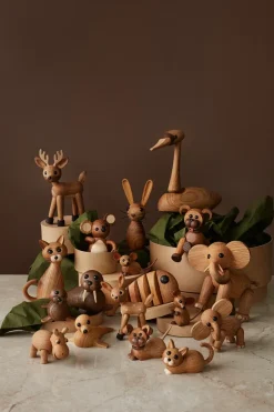 Spring Copenhagen The city mouse decoratie muis, Eikenhout< Houten Beelden