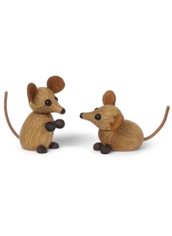 Spring Copenhagen The country mouse decoratie muis, Eikenhout< Houten Beelden