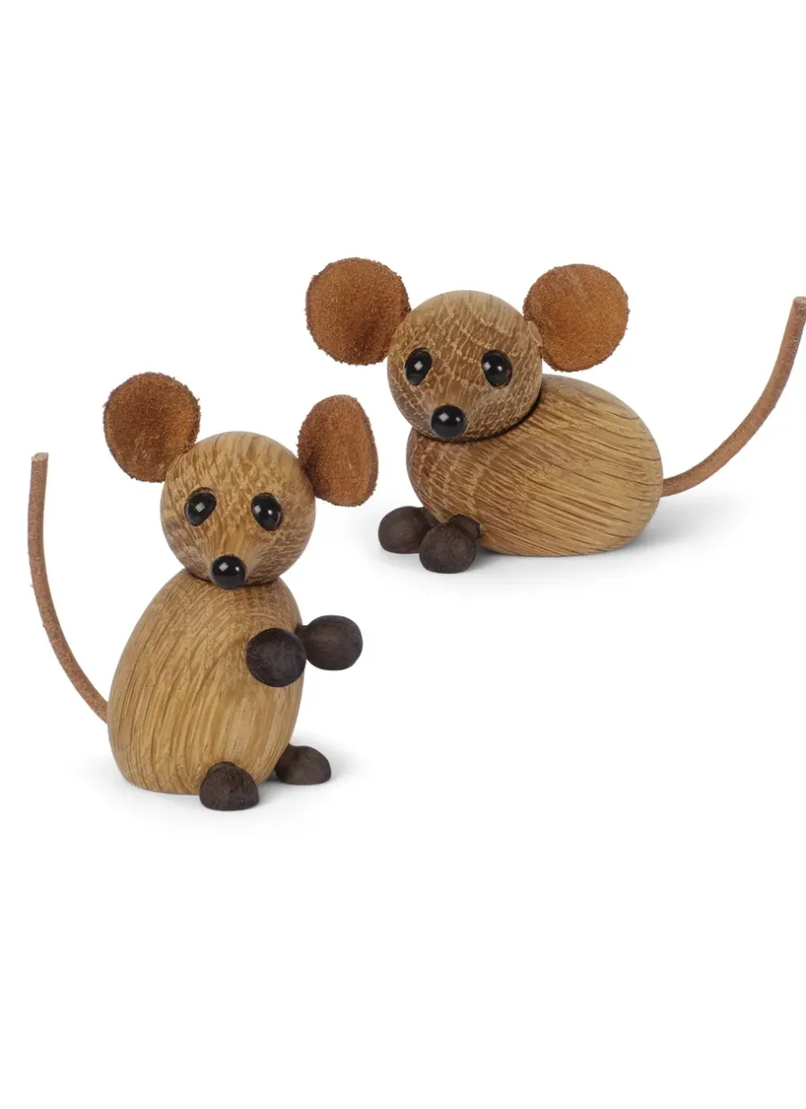 Spring Copenhagen The country mouse decoratie muis, Eikenhout< Houten Beelden
