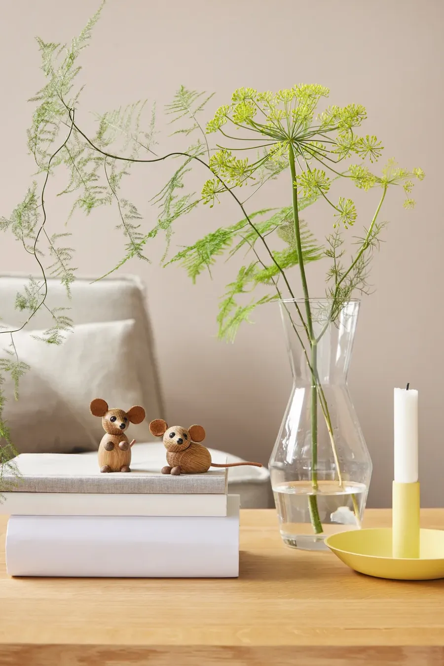 Spring Copenhagen The country mouse decoratie muis, Eikenhout< Houten Beelden